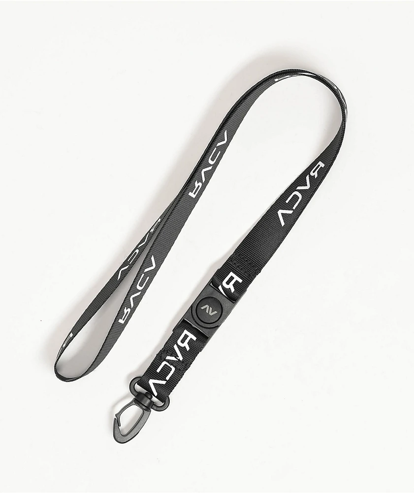 RVCA Logo Black Lanyard