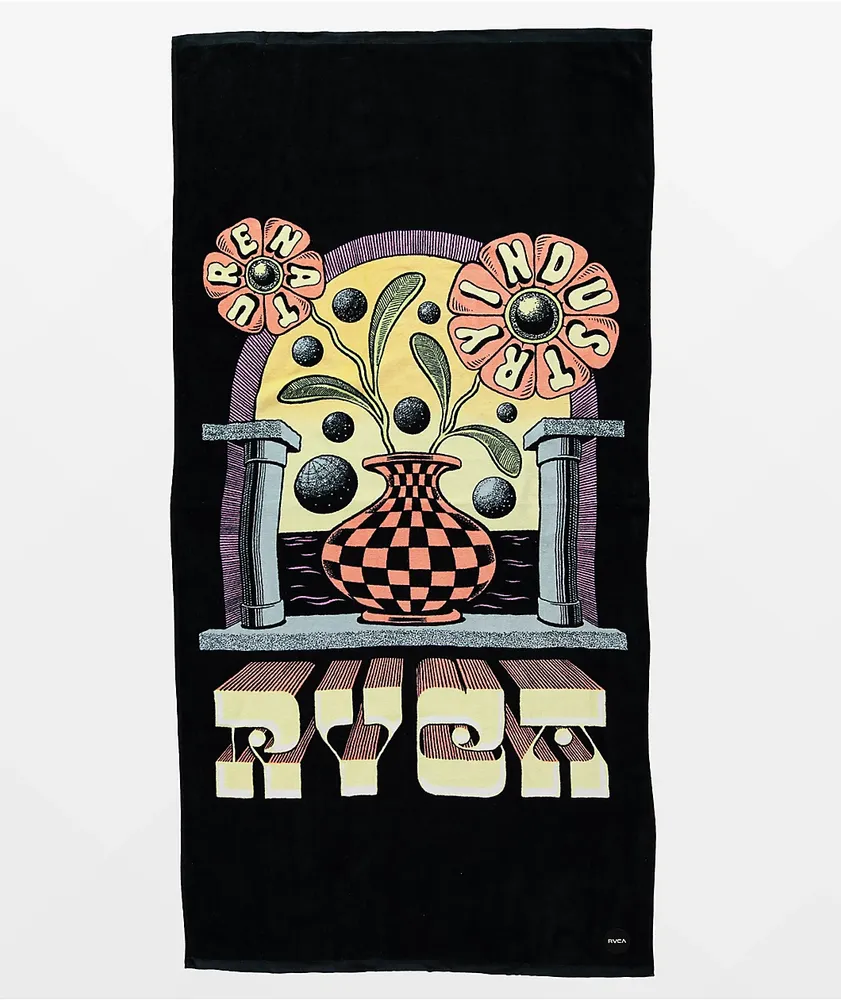 RVCA Martin Anders Black Beach Towel