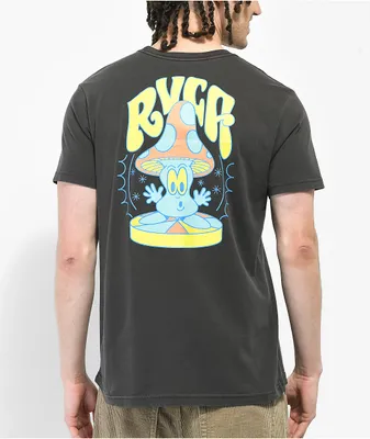 RVCA Mushtoon Black Dyed T-shirt