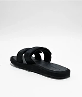 RVCA Peak Black Slide Sandals