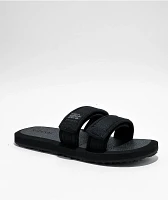 RVCA Peak Black Slide Sandals