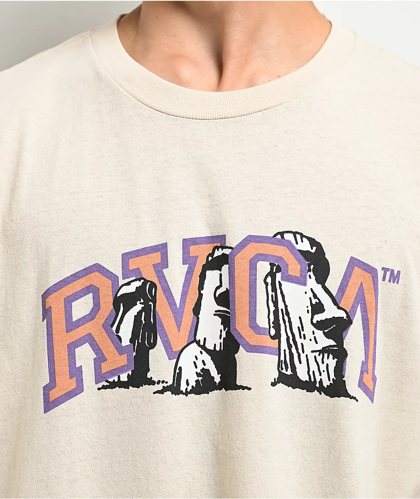 RVCA Rapa Nui Beige T-Shirt