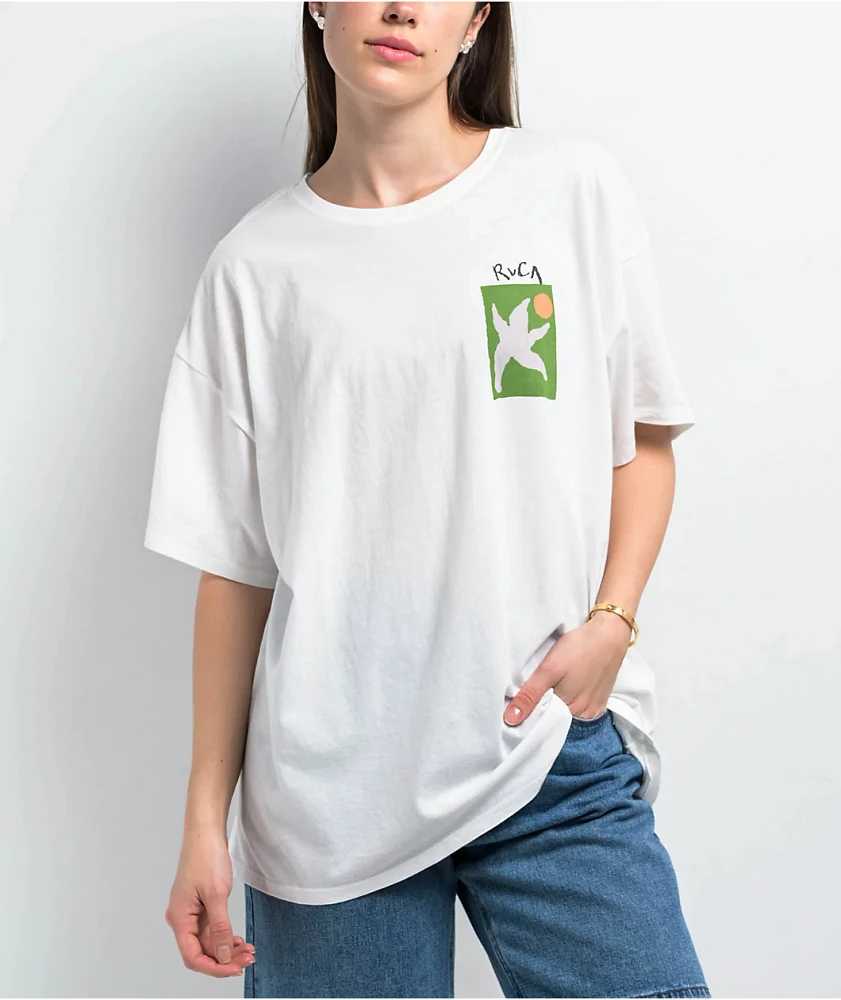 RVCA Starfish White Baggy T-Shirt