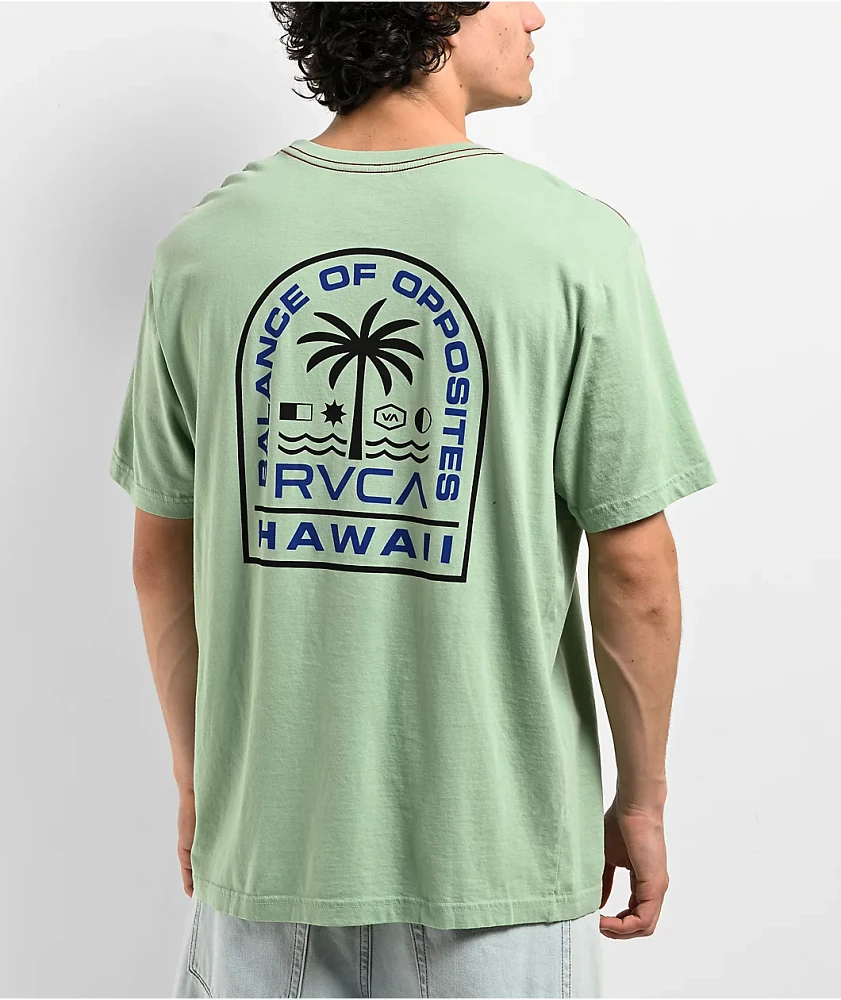 RVCA Tropic Granite Green T-Shirt