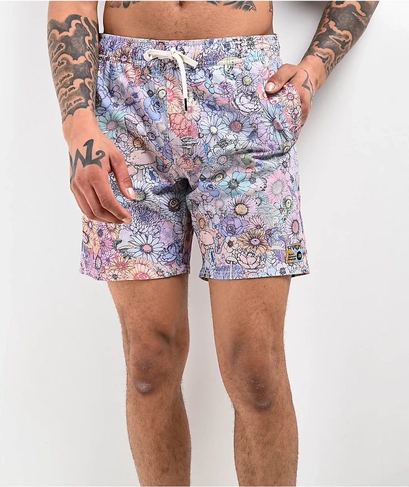 RVCA x Sage Vaughn Elastic Waist Hemp Board Shorts