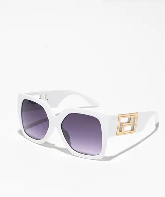 Rachel White & Gold Sunglasses