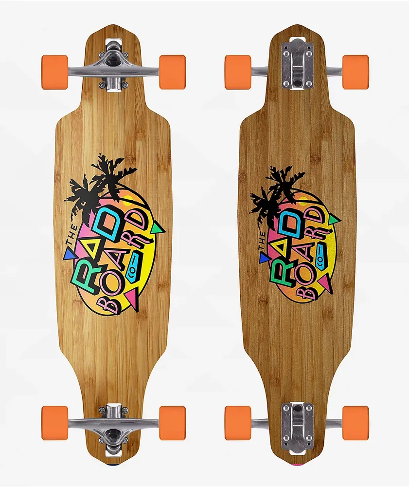 Rad Bamboo Cabin 9" Drop Through Longboard Complete