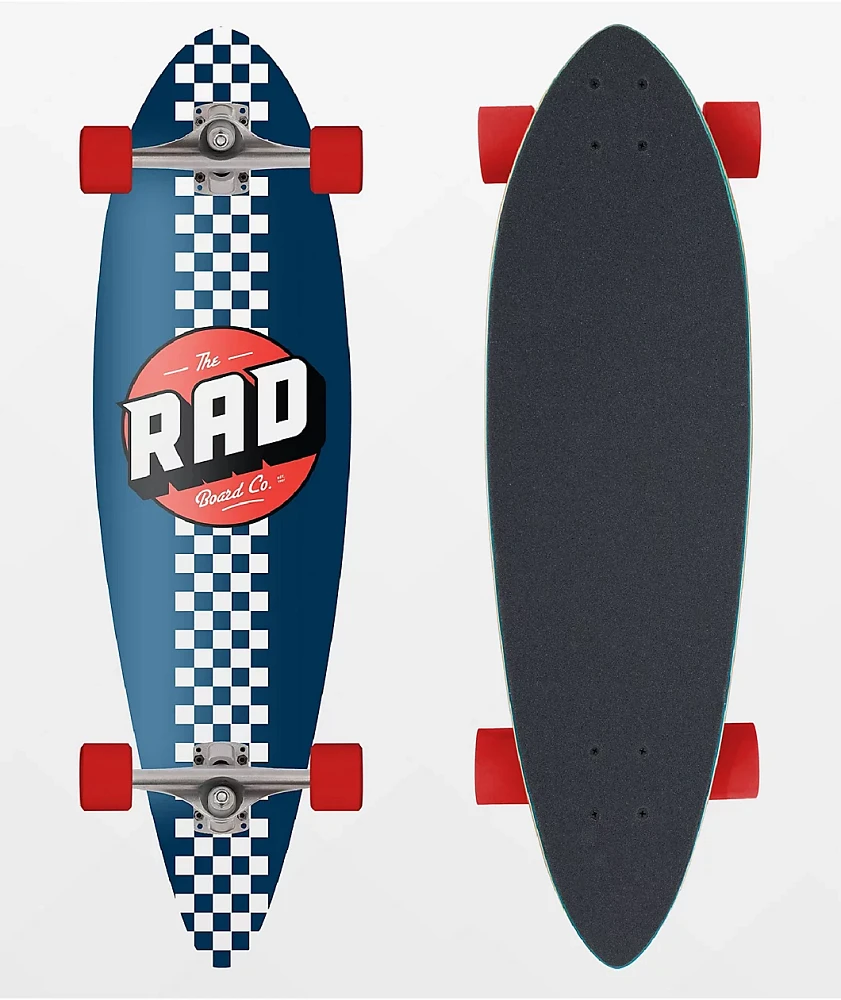 Rad Checker 36" Pintail Longboard Complete