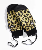 Rad Gloves Ripper Pro Cheetah Print Snowboard Mittens