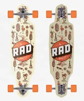 Rad Tiki Wallpaper 36" Drop Through Longboard Complete