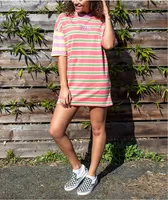 Ragged Priest Align Mixed Multicolor Stripe Dress