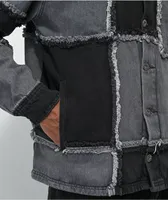 Ragged Priest Black & Grey Patch Denim Jacket