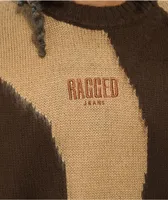 Ragged Priest Culprit Wave Brown Knit Sweater