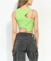 Ragged Priest Slither Green Tank Top 