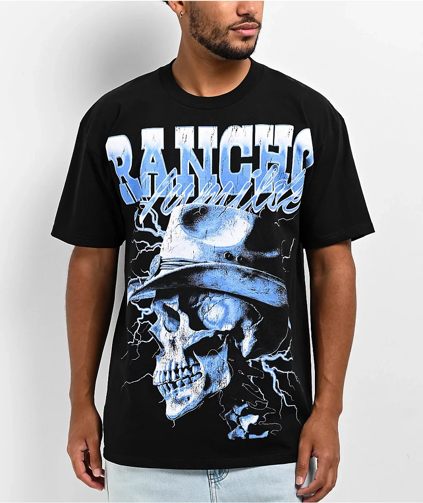 Rancho Humilde Cowboy Black T-Shirt