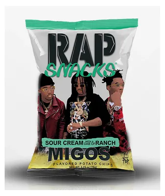 Rap Snacks Migos Sour Cream & Ranch Potato Chips