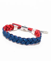 Rastaclat Automation Blue & Red Braided Bracelet