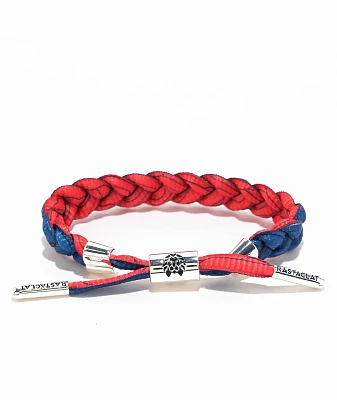 Rastaclat Automation Blue & Red Braided Bracelet