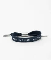 Rastaclat Good Vibes Chrome & Navy Blue Shoelace Bracelet