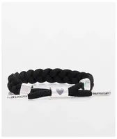 Rastaclat I Love U Black Braided Bracelet