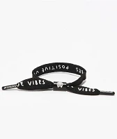 Rastaclat Let Em Cook Black Shoelace Bracelet