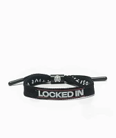 Rastaclat Locked In Black Shoelace Bracelet
