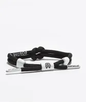 Rastaclat Positive Vibes Black Knotted Bracelet