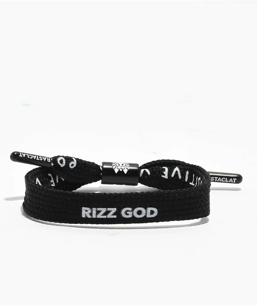 Rastaclat Rizz God Black Shoelace Bracelet