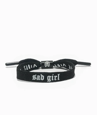 Rastaclat Sad Girl Black Shoelace Bracelet