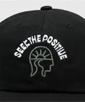Rastaclat Seek The Positive Logo Black Strapback Hat