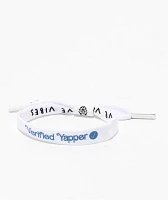 Rastaclat Verified Yapper White Shoelace Bracelet