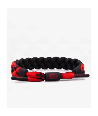 Rastaclat x Cryptoads Melo Black & Red Braided Bracelet