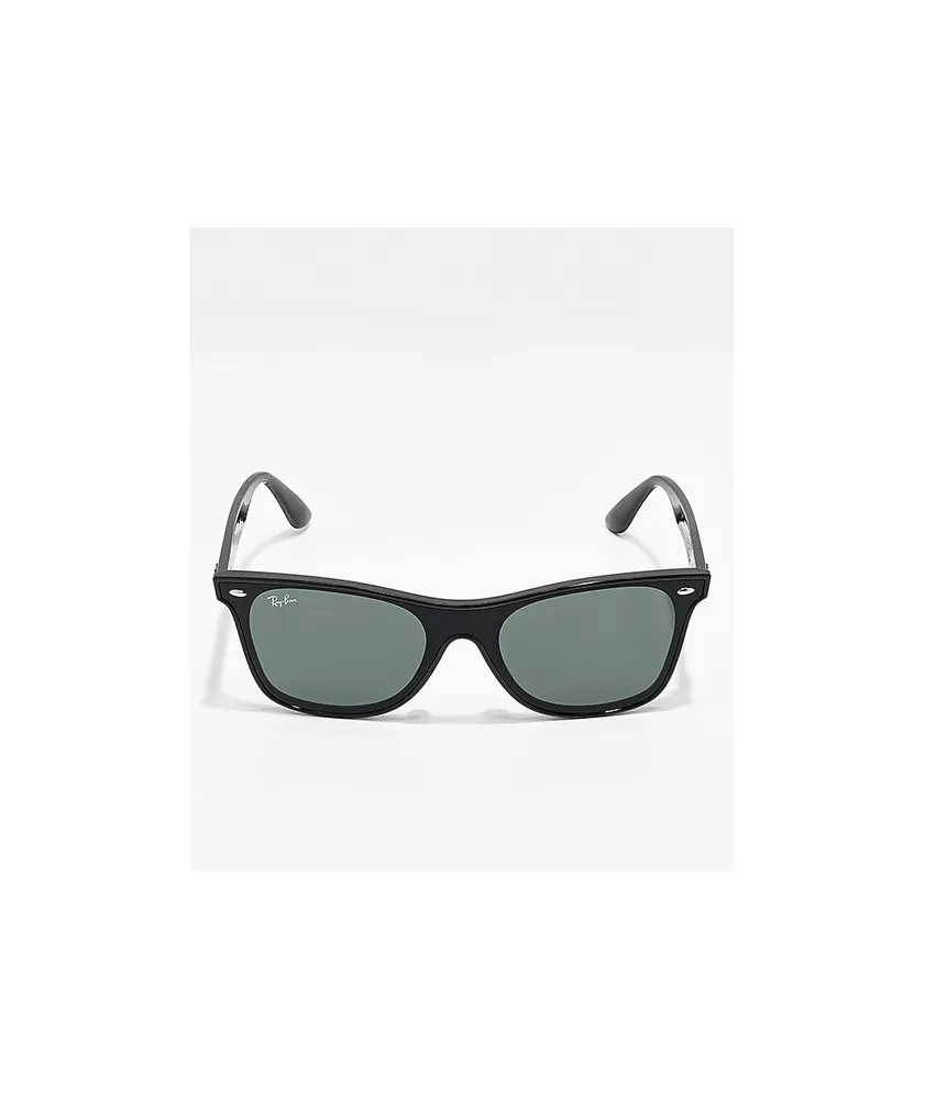 Ray-Ban Blaze Wayfarer Black & Green Sunglasses
