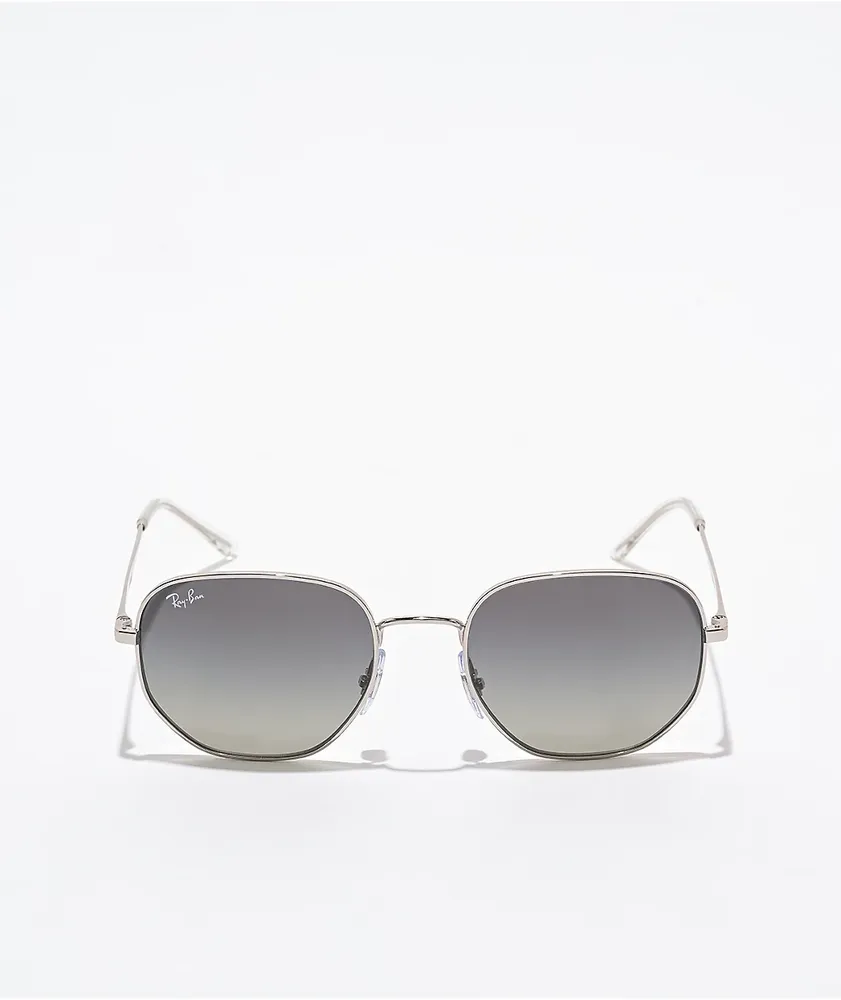 Ray-Ban Hexagonal Silver Gradient Sunglasses
