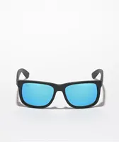 Ray-Ban Justin Black & Blue Mirror Sunglasses