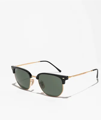 Ray-Ban New Clubmaster Black & Gold Sunglasses