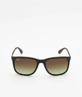 Ray-Ban RB4313 Matte Black & Gold Sunglasses