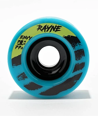Rayne Envy 70mm 77a Teal Longboard Wheels