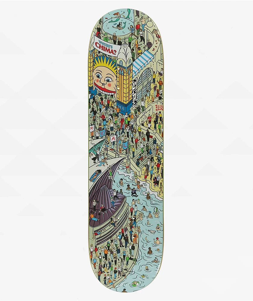 Real Chima Where's Chima? 8.28" Skateboard Deck