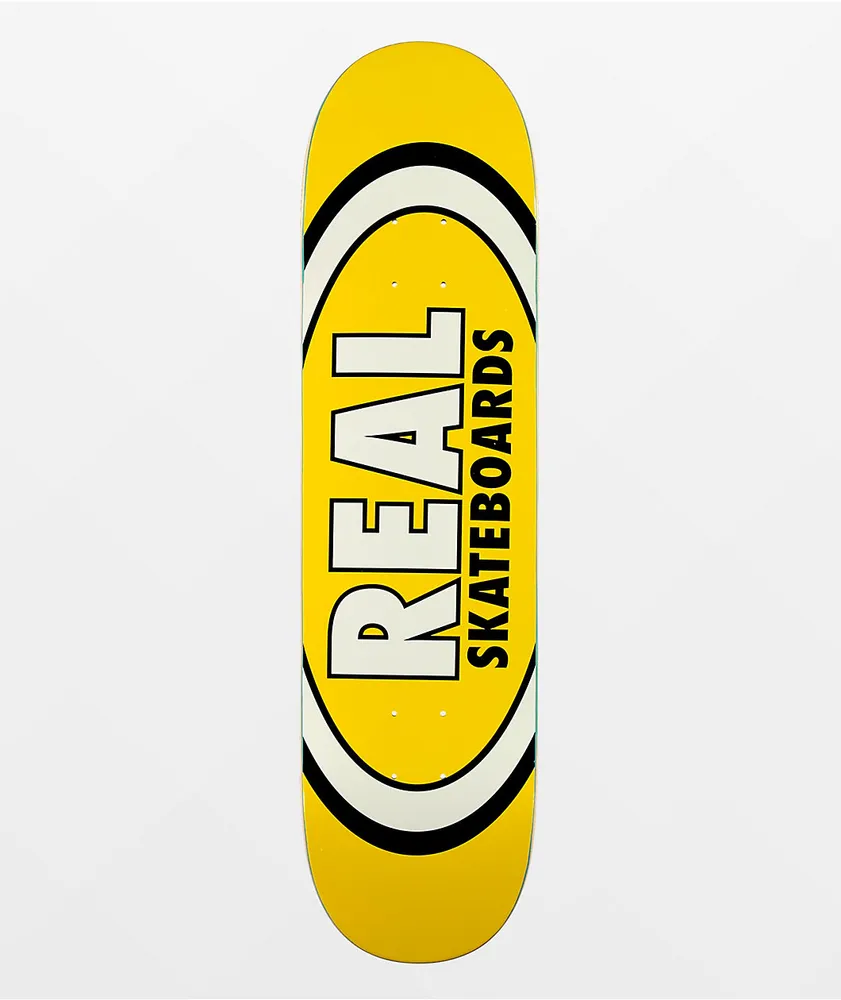 Real Classic Oval 8.06" Yellow Skateboard Deck