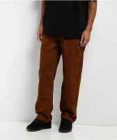 Real Tough Threads Double Knee Brown Loose Fit Pants