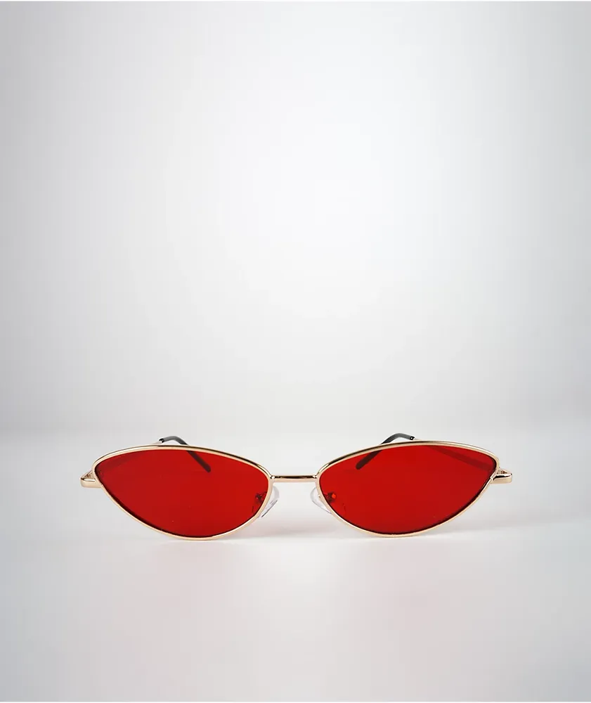 Red Cat Eye Sunglasses