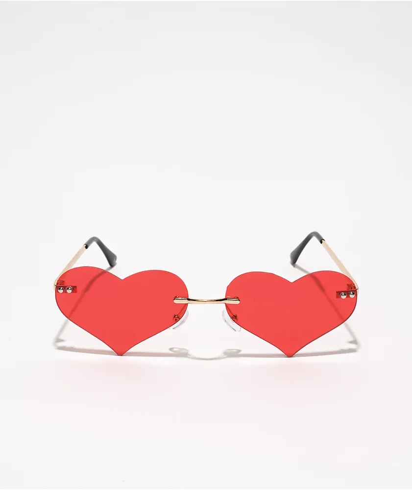 Red Heart Flame Sunglasses