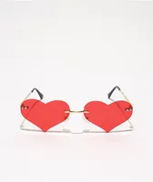 Red Heart Flame Sunglasses