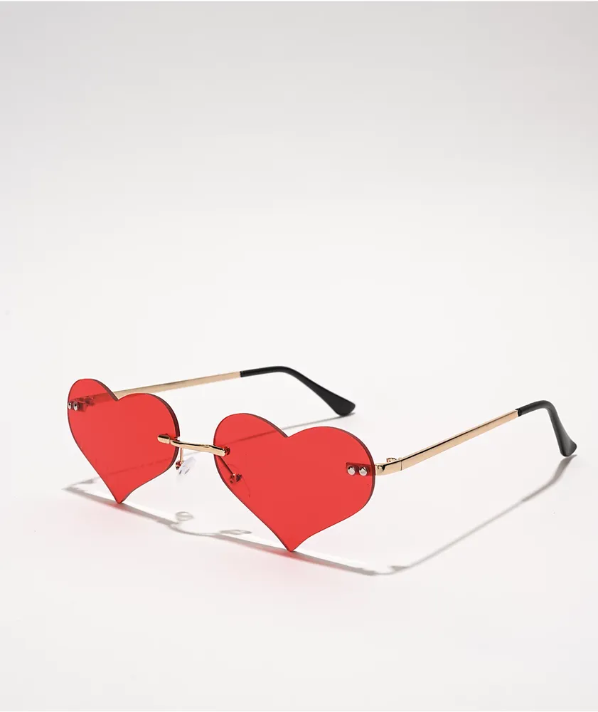 Red Heart Flame Sunglasses