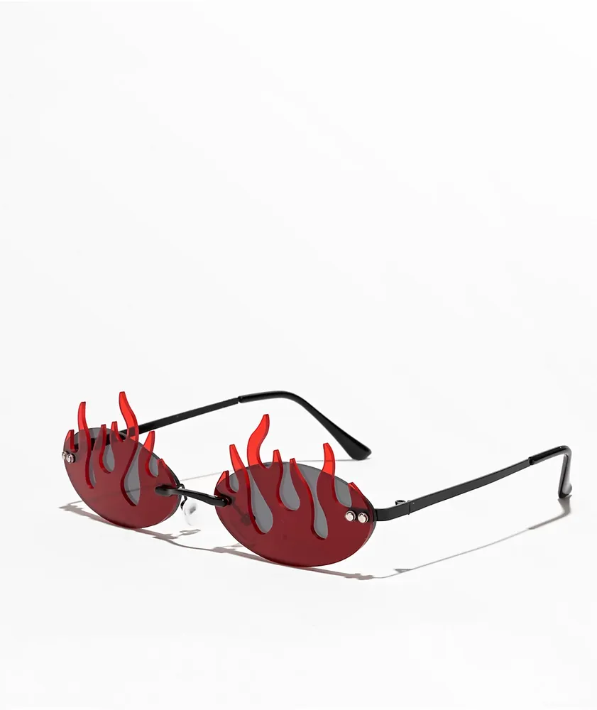 Red Hot Oval Sunglasses