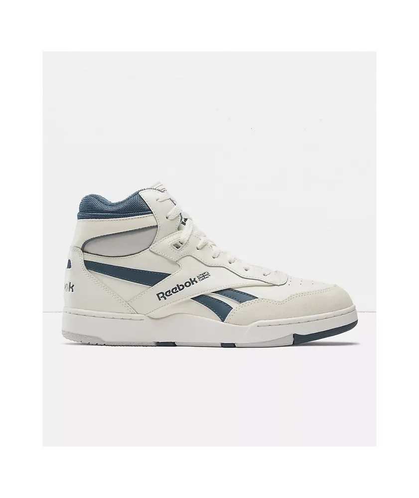 Reebok BB4000 II Mid Chalk & Blue Shoes