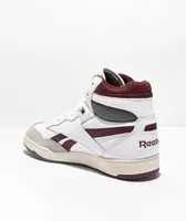 Reebok BB4000 II Vector 93 Mid Chalk & Burgundy Shoes