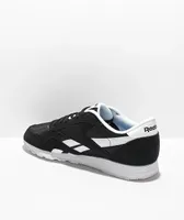 Reebok Classic Nylon & Canvas Black & White Shoes