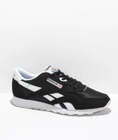 Reebok Classic Nylon & Canvas Black & White Shoes